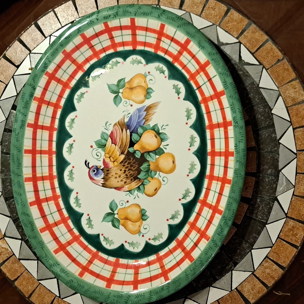 Jay Willfred Partridge & Pears extra large platter
